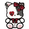 🌑 Эмодзи «Dark Black Red Mixed» для Telegram