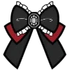 🌑 Эмодзи «Dark Black Red Mixed» для Telegram