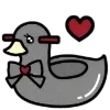 🌑 Эмодзи «Dark Black Red Mixed» для Telegram