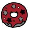 🌑 Эмодзи «Dark Black Red Mixed» для Telegram