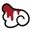 🌑 Эмодзи «Dark Black Red Mixed» для Telegram