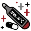 🌑 Эмодзи «Dark Black Red Mixed» для Telegram