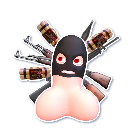 🧨 Стикер «BlackSmileyKher» для Telegram