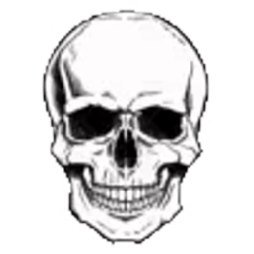 💀 Эмодзи «black white» для Telegram