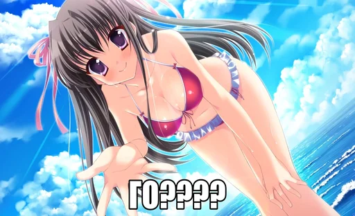 ❓ Стикер «black anime girl» для Telegram