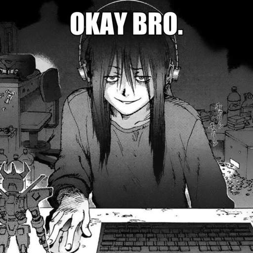👌 Стикер «black anime girl» для Telegram