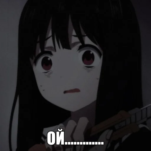 😅 Стикер «black anime girl» для Telegram
