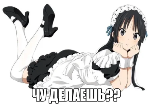 🤔 Стикер «black anime girl» для Telegram