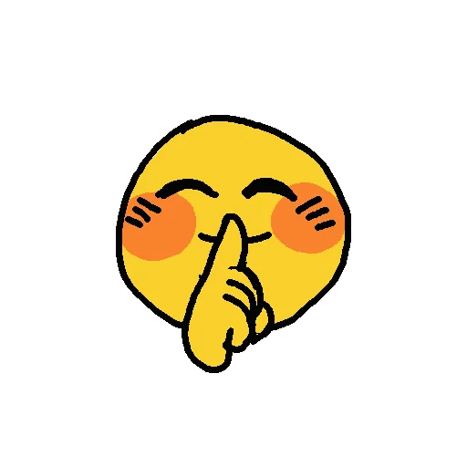 🤫 Стикер «blessed» для Telegram