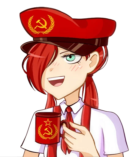 Стикерпак комунизм тян для Telegram — скачать