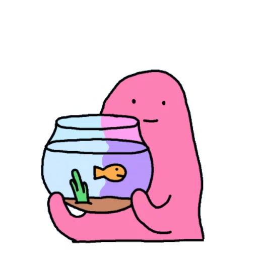 🐟 Стикер «Blobby» для Telegram