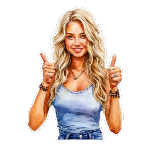 👍 Стикер «Blonde» для Telegram