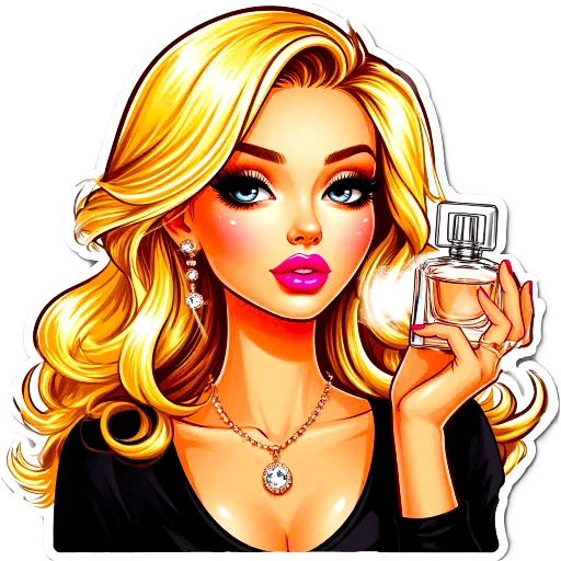 👝 Стикер «The blonde is cool» для Telegram