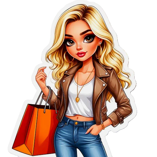 🛍 Стикер «The blonde is cool» для Telegram