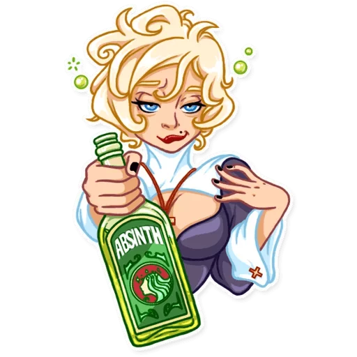 🍷 Стикер «Naughty Nun» для Telegram