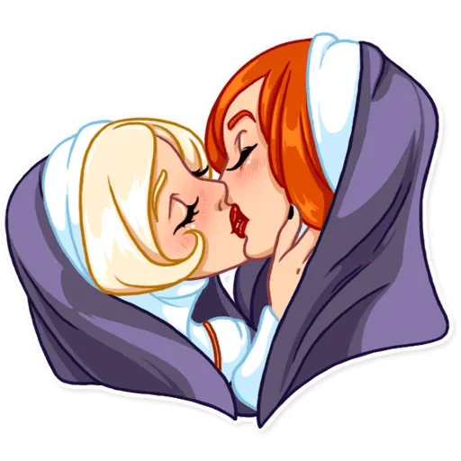 💋 Стикер «Naughty Nun» для Telegram