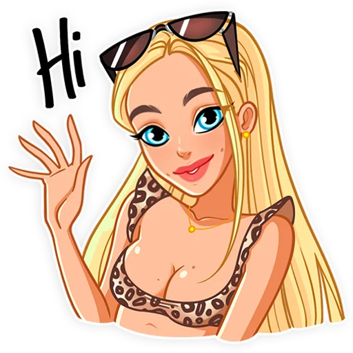 Стикерпак Blondychain для Telegram — скачать