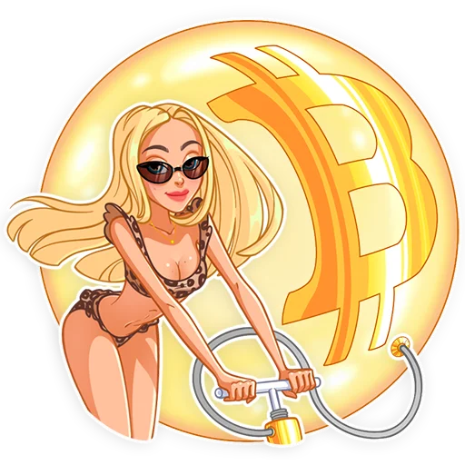 💵 Стикер «Blondychain» для Telegram