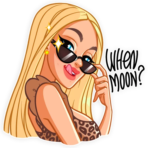 🤗 Стикер «Blondychain» для Telegram