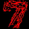 7️⃣ Эмодзи «Blood Letters #letter #font» для Telegram
