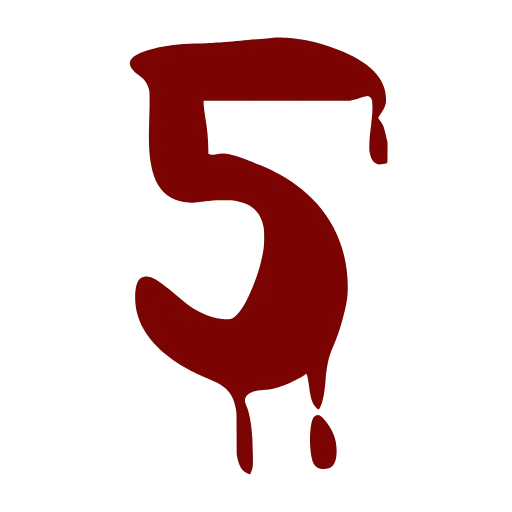 5️⃣ Эмодзи «Bloody font» для Telegram