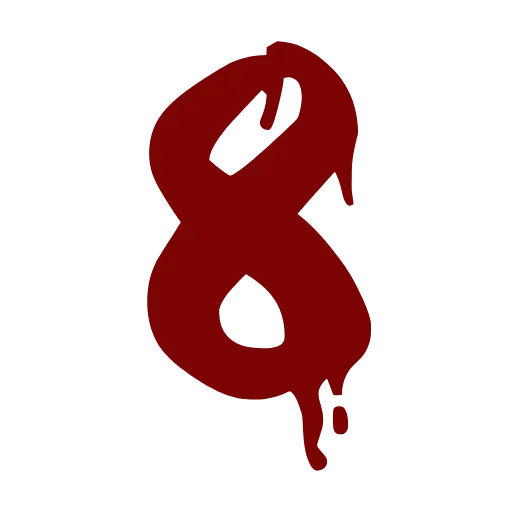 8️⃣ Эмодзи «Bloody font» для Telegram