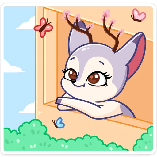 ☺️ Стикер «Блуми» для Telegram