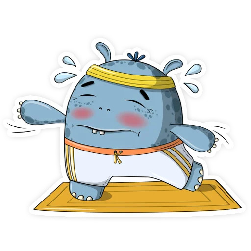💪 Стикер «Bloomik» для Telegram