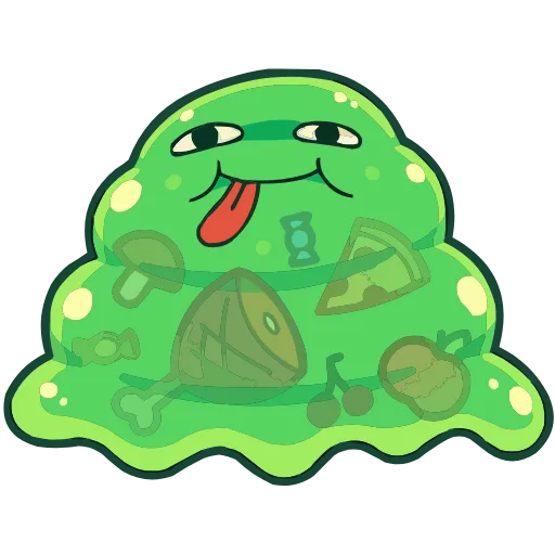 😋 Эмодзи «Блупи» для Telegram