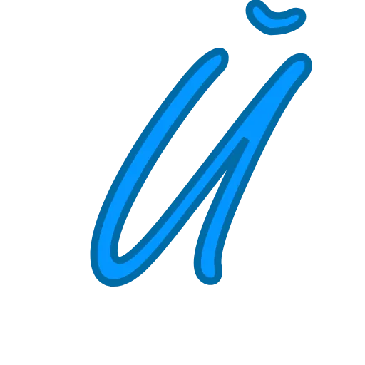 💜 Эмодзи «Синие буквы» для Telegram