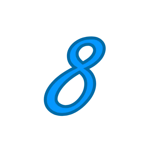 9️⃣ Эмодзи «Синие буквы» для Telegram
