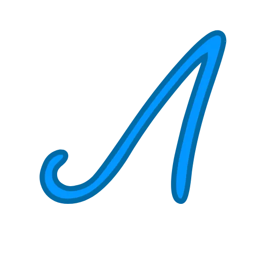 🩷 Эмодзи «Синие буквы» для Telegram