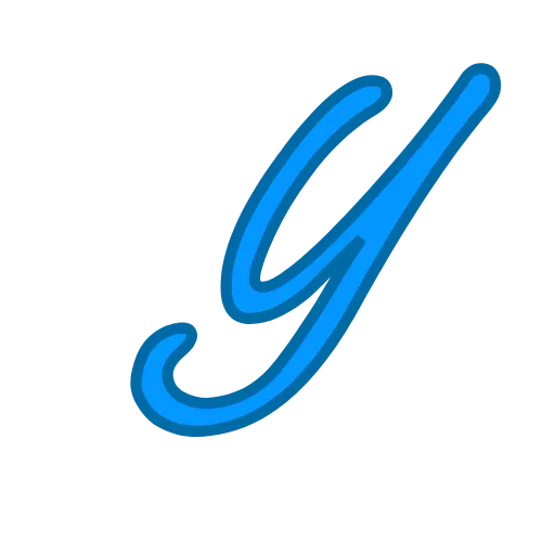 💘 Эмодзи «Синие буквы» для Telegram