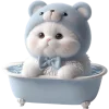 🛀 Эмодзи «Синий мишка» для Telegram