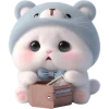 🤑 Эмодзи «Синий мишка» для Telegram