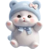 👻 Эмодзи «Синий мишка» для Telegram
