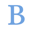 🩵 Эмодзи «Простые синие буквы и иконки» для Telegram