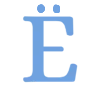 🩵 Эмодзи «Простые синие буквы и иконки» для Telegram