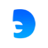 🤗 Эмодзи «Буквы в синем градиенте» для Telegram