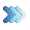 ⏩ Эмодзи «Буквы в синем градиенте» для Telegram