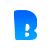 🤗 Эмодзи «Буквы в синем градиенте» для Telegram