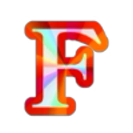 🔠 Эмодзи «Blue Rainbow Font» для Telegram