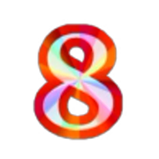 8️⃣ Эмодзи «Blue Rainbow Font» для Telegram