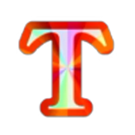 🔠 Эмодзи «Blue Rainbow Font» для Telegram