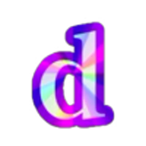 🔡 Эмодзи «Blue Rainbow Font» для Telegram