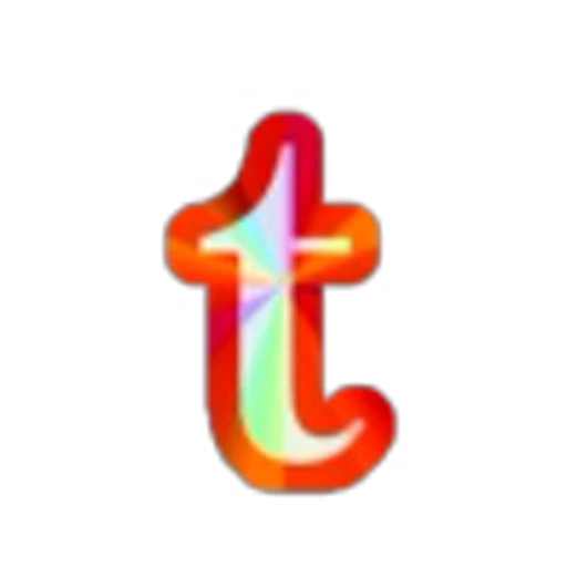 🔡 Эмодзи «Blue Rainbow Font» для Telegram