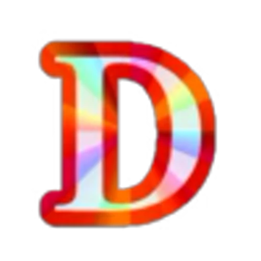 🔠 Эмодзи «Blue Rainbow Font» для Telegram