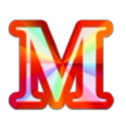 🔠 Эмодзи «Blue Rainbow Font» для Telegram