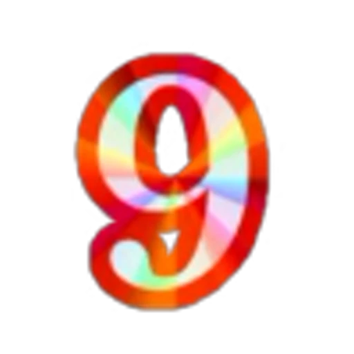 9️⃣ Эмодзи «Blue Rainbow Font» для Telegram