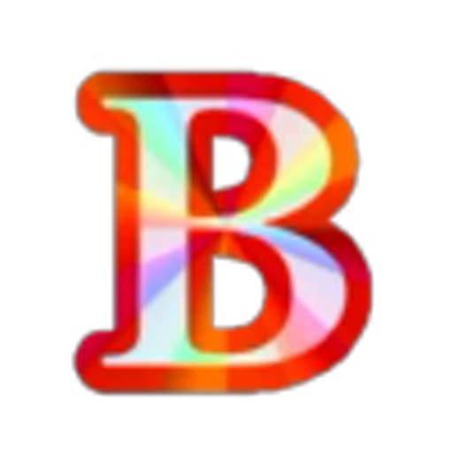 🔠 Эмодзи «Blue Rainbow Font» для Telegram